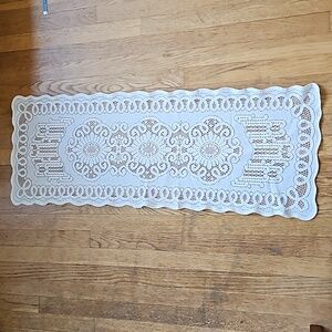 Lace table runner 41x15"